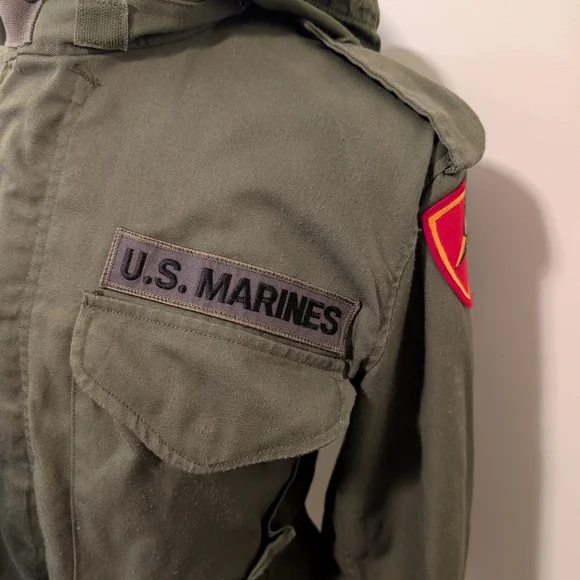 U.S. Marines Green Military Jacket Men's Size XS - Picture 2 of 13